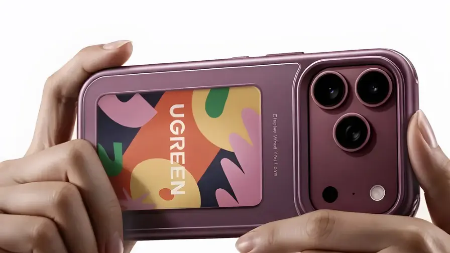 Ugreen Magic E-ink Cover: Farverig E-ink-bagpanel til iPhone